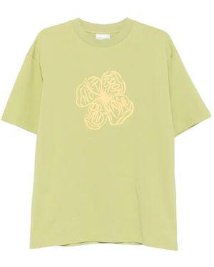 Drole de Monsieur T-Shirt À Fleurs - Yellow