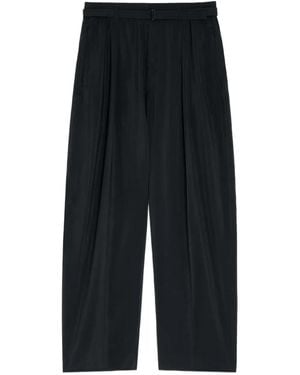 Lemaire Pantalon Plissé Ceinturé - Bleu