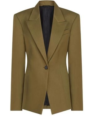 The Attico Single-Breasted Blazer - Green