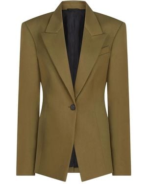 The Attico Blazer Met Enkele Rij Knopen - Groen