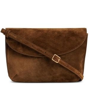 Yu Mei Keriana Suede Cross Body Bag - Brown