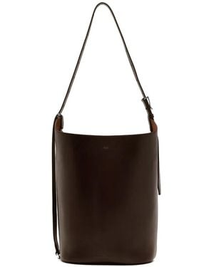 Proenza Schouler Buckle-fastening leather tote bag - Weiß