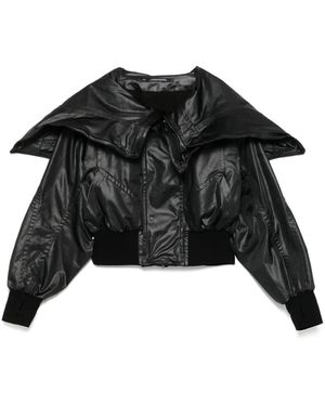 Julius Hooded Berg Bomber Jacket - Black