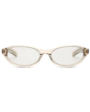 FLATLIST EYEWEAR Olympia Oval-Frame Sunglasses - White