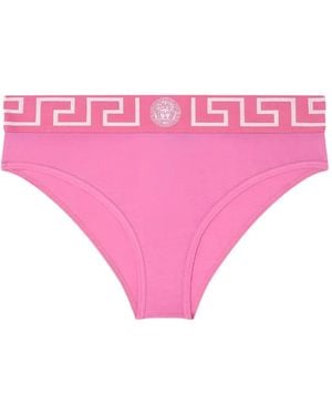 Versace Slip Verfraaid Met Medusa - Roze
