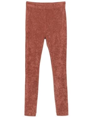 Alberta Ferretti Belt-Loop Trousers - Red