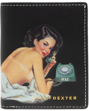 Duke & Dexter Pin-Up Print Cardholder - Black