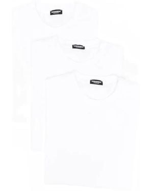DSquared² Crew-Neck T-Shirt (Set Of Three) - White