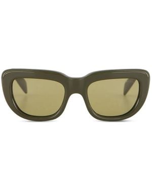 Prada Rectangle-Frame Sunglasses - Green
