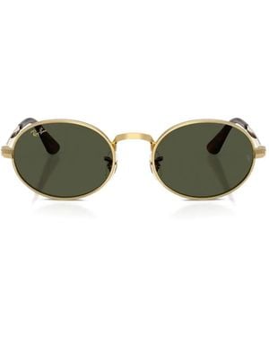 Ray-Ban Oval-Frame Sunglasses - Green