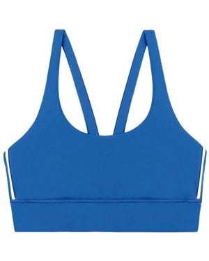 Sporty & Rich Racer-Back Sports Bra - Blue