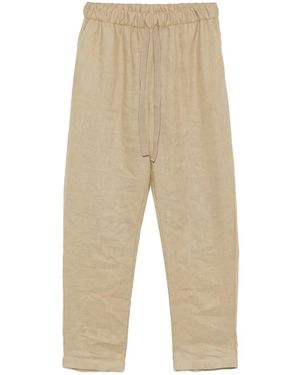 Semicouture Linen Trousers - Natural