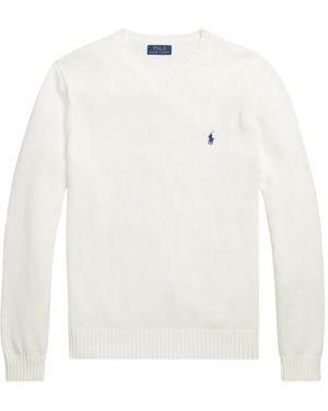 Polo Ralph Lauren Sweat À Logo Brodé - White