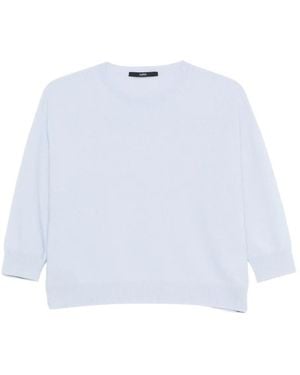 SAPIO Trui Met Ronde Hals - Wit