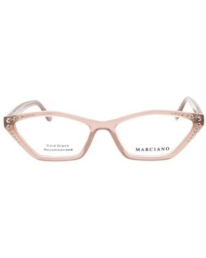 MARCIANO BY GUESS Crystal-Embellished Cat-Eye Glasses - Natural