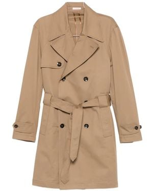 Officina 36 Double-Breasted Belted Coat - Natural