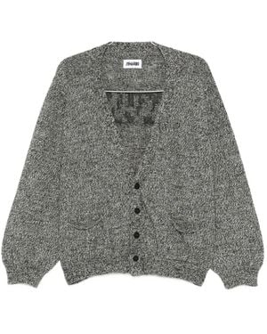 Magliano Button-Front Speckled Cardigan - Grey