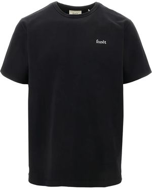 Forét T-Shirt Oak À Logo Brodé - Noir