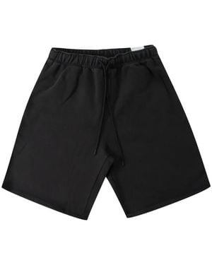 Nike Logo-Detail Fleece Shorts - Black