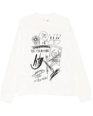 Honor The Gift Graphic-Print Sweatshirt - White