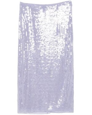 Monse Sequinned Pencil Skirt - Purple