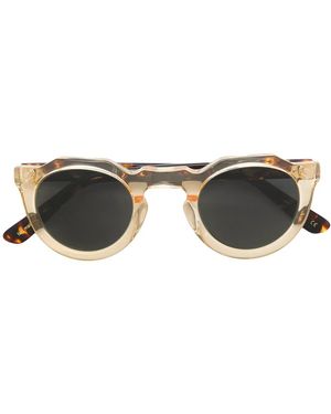 Lesca Round Tinted Sunglasses - Brown