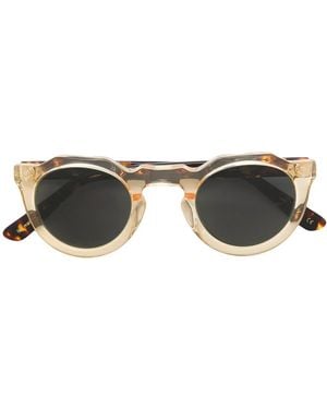 Lesca Round Tinted Sunglasses - Brown