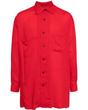 Yohji Yamamoto Long-Sleeved Shirt - Red