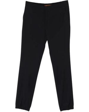ZEGNA Elastic-Waistband Trousers - Black