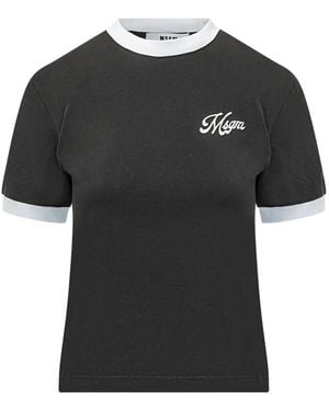 MSGM T-Shirt Imprimé - Black