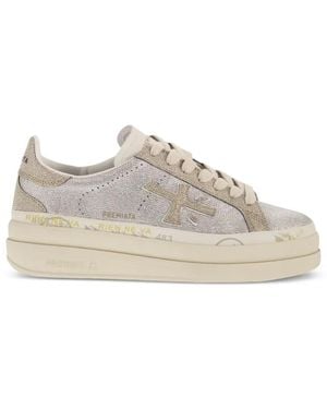 Premiata Claudia 8132 Lace-Up Trainers - White