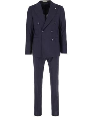 Corneliani Traje con doble botonadura - Azul
