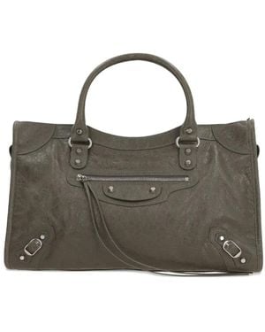 Balenciaga Le City レザーショルダーバッグ M - グリーン