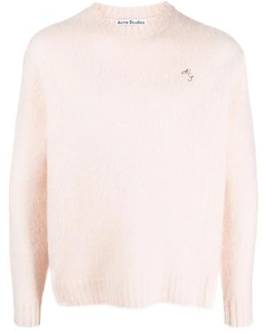 Acne Studios Crew-Neck Wool Sweater - Pink