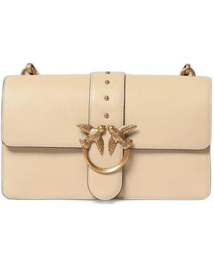 Pinko Love Bag One Medium Handbag - Natural