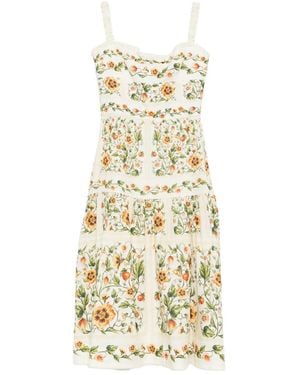 Agua Bendita Vestido midi Nispero Uchuva - Metálico