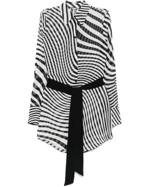 Maison Close Fever Shirt Dress - Grey