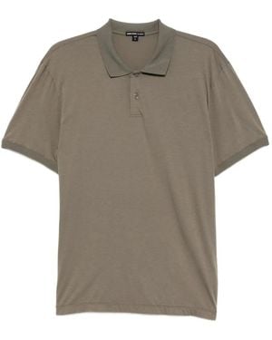 James Perse Luxe Lotus Polo Shirt - Grey