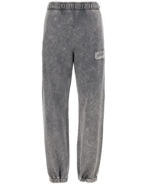 Pinko Logo-Patch Elastic-Waist Track Pants - Grey