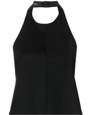 Wardrobe NYC Halterneck Wool Top - Black