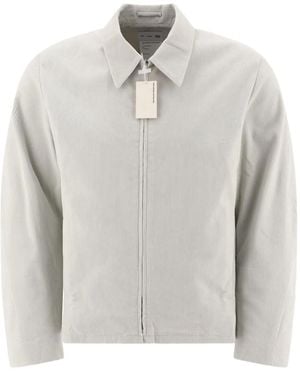 Post Archive Faction PAF Corduroy Zip-Front Shirt Jacket - White