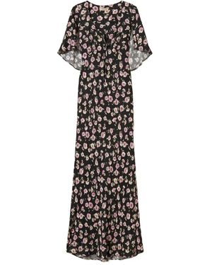 Twinset Floral-Print Maxi Dress - White