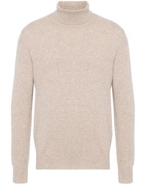 N.Peal Cashmere Trafalgar Roll-Neck Jumper - White