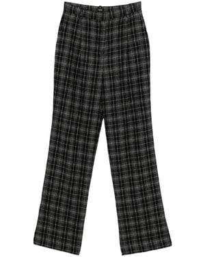 Pinko Lucita Plaid Trousers - Black
