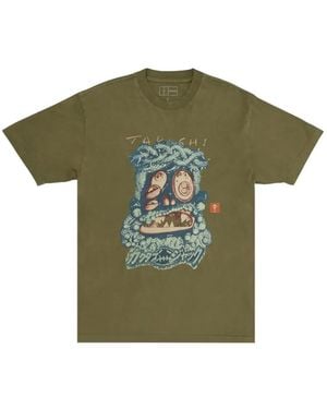 Travis Scott X Takashi Murakami Melted Utopia Dream T-Shirt - Green