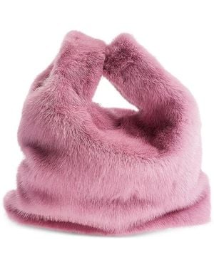 Simonetta Ravizza Fur-Effect Tote Bag - Pink