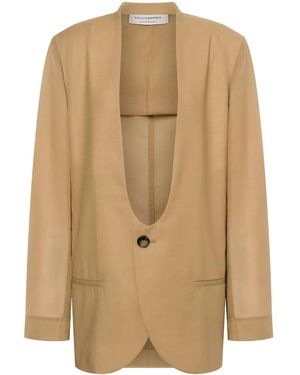 Philosophy Di Lorenzo Serafini No-Lapels Blazer - Natural
