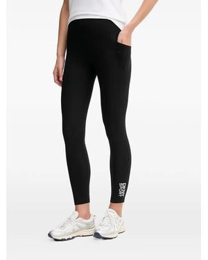 DKNY Logo-Detail Leggings - Black