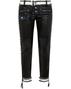 DSquared² Chic Rebel Biker Pants - Black