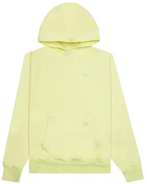 Advisory Board Crystals Logo-Embroidered Hoodie - Yellow